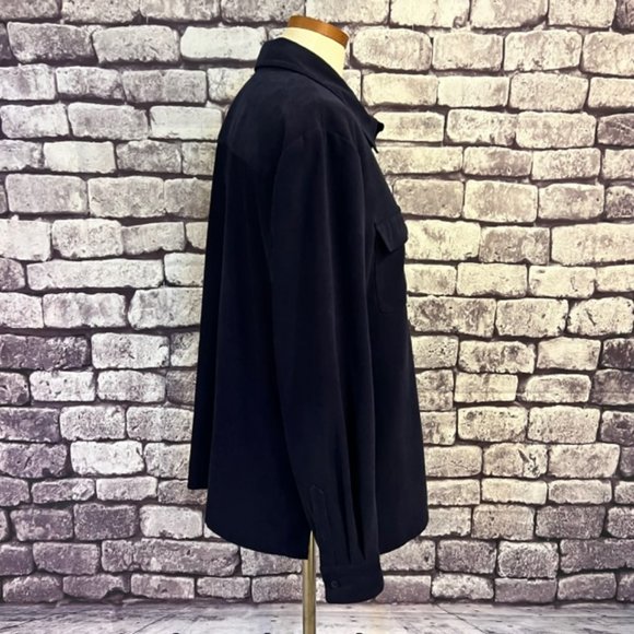 Josephine Chaus Sport Navy long Sleeve Button Down Jacket Size XL - Picture 8 of 9